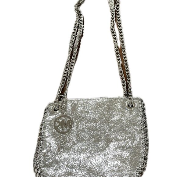 Michael Kors Silver Sequin Shoulder Bag Bundle Lot of Two Bags Vintage VTG Party - Picture 3 of 4